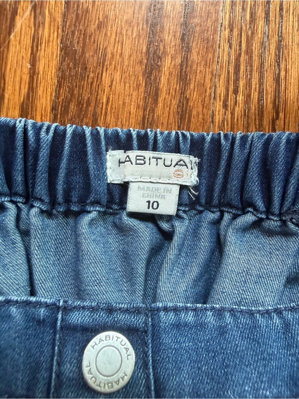 Habitual Denim Wide-Leg Jumpsuit Sz 10 - Picture 4 of 6